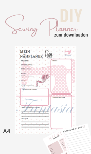 DIY Dein Näh-Planer - Sewing Planner (Downloaddatei/Pdf.)